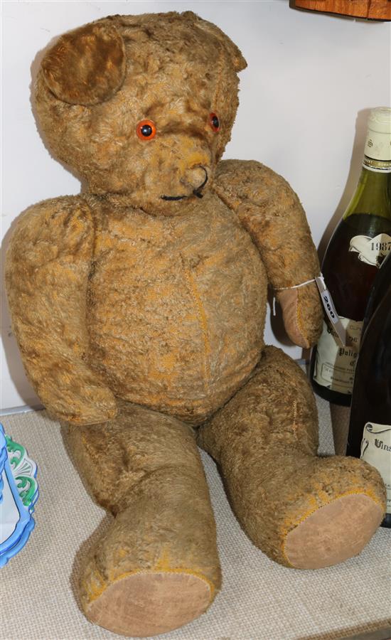 An early 20th century teddy bear